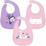 Lot de 3 bavoir en silicone bavoir d'alimentation etanche avec ramasse - miettes facilement lavable super ... Lot de 3 bavoir en silicone bavoir d'alimentation etanche avec ramasse - miettes facilement lavable super ...