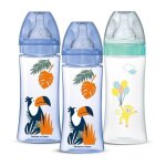 Lot de 3 biberons - dodie - anti - coliques - tétines rondes - 330 ml - + 6 mois - 3 vitesses - débit ... Lot de 3 biberons - dodie - anti - coliques - tétines rondes - 330 ml - + 6 mois - 3 vitesses - débit ...