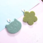 Lot de 3 brosses  rcurer en silicone en forme de chat, multi - usages, rutilisables, pour la vaisselle ...