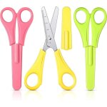 Lot de 3 ciseaux de sécurité pour enfants d'âge préscolaire - gauchers et droitiers, pointes arrondies, ... Lot de 3 ciseaux de sécurité pour enfants d'âge préscolaire - gauchers et droitiers, pointes arrondies, ...