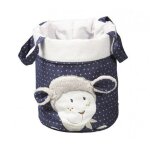 Lot de 3 corbeilles panires gigogne tissu merlin - sauthon dco