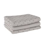 Lot de 3 couches lavables en coton bio - roba - lil planet - 80x80 cm - gris Lot de 3 couches lavables en coton bio - roba - lil planet - 80x80 cm - gris