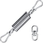 Lot de 3 crochet de ressort de hamac et 1 anneau rotatif a 360 , 304 acier inoxydable ressort pour fauteuil ...