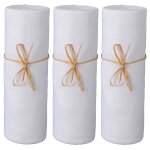 Lot de 3 draps housses b�b� jersey bio blanc 70x140 - p'tit basile