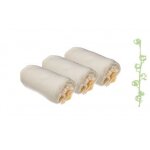 Lot de 3 draps housse coton bio - 70x140 - uni - pour b�b� couleur - ecru, couleur r - ecru