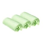 Lot de 3 draps housse coton pour lit bébé 70x140 - 8 coloris disponibles anis Lot de 3 draps housse coton pour lit bébé 70x140 - 8 coloris disponibles anis