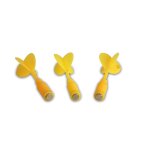 Lot de 3 flchettes magntiques (jaune)