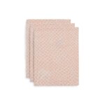 Lot de 3 gants de toilette gaze coton snake pale pink - jollein