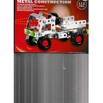 Lot de 3 jeux de construction en m�tal : h�licopt�re (106 pi�ces) + d�panneuse (144 pi�ces) + camion ...