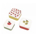 Lot de 3 lunch box les pomme