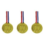 Lot de 3 m�dailles d'or a porter autour du cou