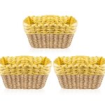 Lot de 3 panier de rangement empilable pour jouets b�b�, cosm�tique, id�al pour une utilisation comme ...