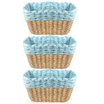 Lot de 3 panier de rangement empilable pour jouets b�b�, cosm�tique, id�al pour une utilisation comme ...