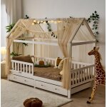 Lot de 3 pices de dcoration pour lit denfant, avec 2 baldaquins, 1 guirlande de fanions de 300 cm ...