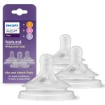 Lot de 3 ttines natural response - dbit 3, 4 et 5 scy960 / 03 - philips avent