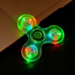 Lot de 3 toupies lumineuses à led - vert cristal - jouet pour les doigts - réduction du stress et de ... Lot de 3 toupies lumineuses à led - vert cristal - jouet pour les doigts - réduction du stress et de ...