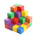 Lot de 30 cubes colorés en bois de 2x2cm, blocs de construction, jouet educatif pour enfants, jeux de ... Lot de 30 cubes colorés en bois de 2x2cm, blocs de construction, jouet educatif pour enfants, jeux de ...
