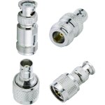 Lot de 4 adaptateurs coaxiaux bnc vers n mâle - kit adaptateur bnc vers n type n mâle pour antenne wifi ... Lot de 4 adaptateurs coaxiaux bnc vers n mâle - kit adaptateur bnc vers n type n mâle pour antenne wifi ...