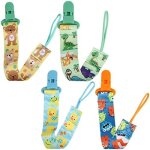 Lot de 4 attaches t�tines coton b�b� attache t�tine attaches t�tines gar�on filles attaches t�tines pour ...