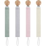 Lot de 4 attache - tétines en tissu, attache - tétine avec clip en hêtre, attache - tétine en tissu pour ... Lot de 4 attache - tétines en tissu, attache - tétine avec clip en hêtre, attache - tétine en tissu pour ...