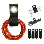Lot de 4 bandes de rangement pour c�bles d'alimentation, attaches de rangement robustes, sangles de fixation ...
