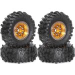 Lot de 4 jantes et pneus en caoutchouc de 51 mm pour voiture t�l�command�e fcx24m camel cup 1 / 24