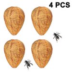 Lot de 4 leurres imperméables pour nids de guêpes, anti - frelons suspendus, en tissu synthétique, non ... Lot de 4 leurres imperméables pour nids de guêpes, anti - frelons suspendus, en tissu synthétique, non ...