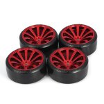 Lot de 4 pi�ces de pneus de roue dure pour traxxas hsp tamiya hpi kyosho, v�hicule radiocommand� a la ...