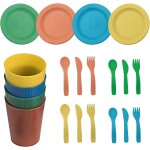 Lot de 4 plats de cuisine pretend play dish - 20 pices - assiettes et vaisselle - jeu de jeu pour enfants ...