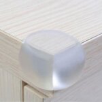 Lot de 4 prot�ges protection de coins de table en silicone s�curit� b�b� + adh�sif