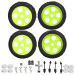 Lot de 4 roues et pneus rc pour traxxas slash 1 / 10 short course truck, kit de remplacement de pneus ... Lot de 4 roues et pneus rc pour traxxas slash 1 / 10 short course truck, kit de remplacement de pneus ...