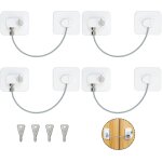 Lot de 4 securite fenetre enfant, blanc securite porte enfant avec 4 cl�s, fenetre securite enfant avec ...
