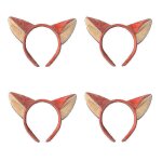 Lot de 4 serre - têtes en peluche pour filles, oreilles de renard roux, serre - têtes de noël, pour cosplay, ... Lot de 4 serre - têtes en peluche pour filles, oreilles de renard roux, serre - têtes de noël, pour cosplay, ...
