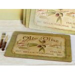 Lot de 4 sets de table olio d oliva Lot de 4 sets de table olio d oliva