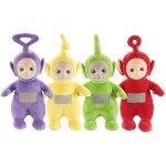 Lot de 4 teletubbies 26 cm parlant po & laa - laa & dipsy & tinky winky peluche douce
