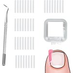Lot de 40 bandes de lissage des ongles incarn�s - sans douleur - avec l�ve - ongles - pour corriger les ...