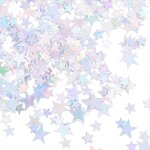 Lot de 4000 confettis a paillettes - d�coration d'anniversaire - d�coration de table - etoile holographique ...