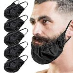 Lot de 5 bandanas pour barbe, couvre - barbe, tablier pour le visage, protge - barbe, bavoir pour le ...