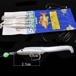 Lot de 5 hameons triples en acier au carbone pour la pche en mer, accessoire de haute qualit, idal ...