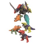 Lot de 5 jouets de dinosaures avec transformateur pour garons, jouets de construction educatifs pour ...