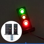 Lot de 5 lampes de circulation � �chelle 1:87 ho, table de sable miniature, micro paysage, construction ...