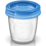 Lot de 5 pots 180 ml + 5 couvercles - philips avent