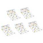 Lot de 5 terrestre bouillettes en coton doux et absorbant pour bb, 6 couches de serviette pour le visage ...