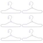 Lot de 50 cintres miniatures en m�tal pour v�tements de poup�es - 10 cm - organisateurs durables pour ...