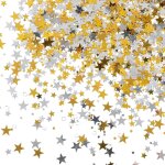 Lot de 6 000 confettis en forme d'toile a paillettes avec diamant, 60 g de 6 mm, paillettes scintillantes ...
