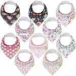 Lot de 6 bavoirs bandanas en coton bio pour bébés - réglables, légers, absorbants et elégants pour garçons ... Lot de 6 bavoirs bandanas en coton bio pour bébés - réglables, légers, absorbants et elégants pour garçons ...