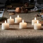 Lot de 6 bougies votives miniatures truglowâ® avec télécommande Lot de 6 bougies votives miniatures truglowâ® avec télécommande