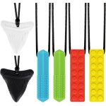 Lot de 6 colliers sensoriels a mâcher pour enfants autistes / tdah / tout - petits - pendentifs en silicone ... Lot de 6 colliers sensoriels a mâcher pour enfants autistes / tdah / tout - petits - pendentifs en silicone ...