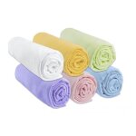Lot de 6 draps housse jersey coton 70x140 - mixte - easy dort - rectangulaire - b�b�