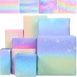 Lot de 6 feuilles de papier cadeau pour fille - kit d'anniversaire - fée arc - en - ciel - feuilles cadeaux ... Lot de 6 feuilles de papier cadeau pour fille - kit d'anniversaire - fée arc - en - ciel - feuilles cadeaux ...